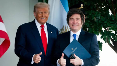 Milei agradece a Trump invitación para integrar Junta Ejecutiva por la Paz en Gaza