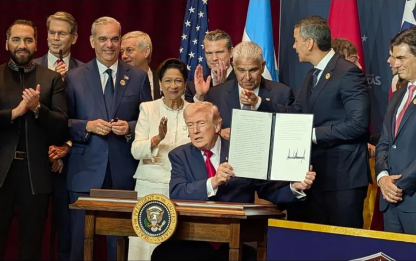 Trump anuncia coalición militar en Latinoamérica contra cárteles durante cumbre “Escudo de las Américas”