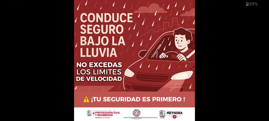 Recomienda Gobierno Municipal de Reynosa conducir con precaución