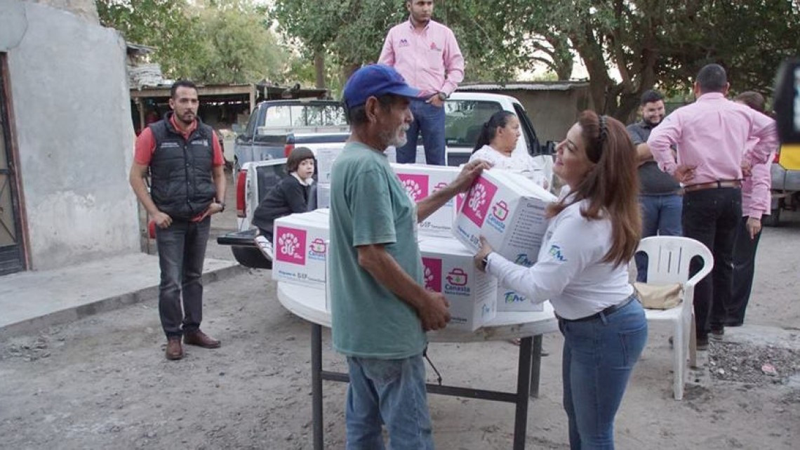 Entregan despensas del programa Nutriendo Tamaulipas 