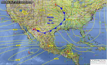 Se prevén lluvias en la mitad del país