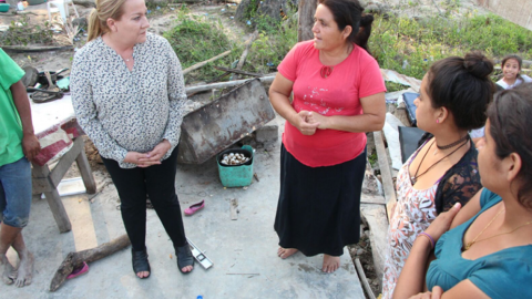 Recorre Alcaldesa de Altamira comunidades afectadas por la tromba