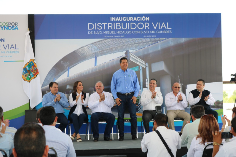 Inaugura Gobernador puente vehicular en Reynosa
