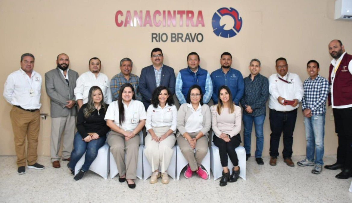 Secretaría del Trabajo y Canacintra de Río Bravo, sostienen reunión de trabajo institucional