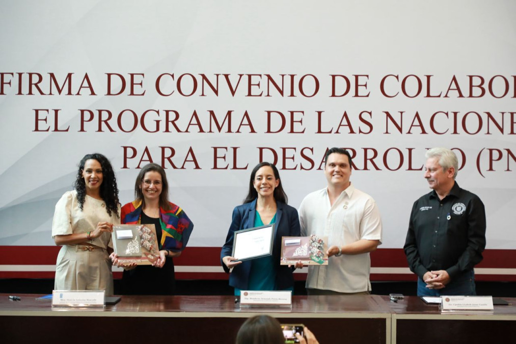 Tamaulipas, primer estado en firmar convenio con el PNUD para legislar en favor del desarrollo sostenible