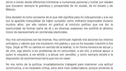 Renuncia Fernando Azcárraga López al PRI