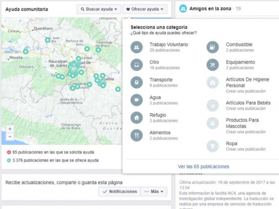 Activa Facebook servicio de estado de seguridad
