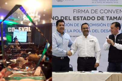 Tamaulipas recibe reconocimiento por buenas prácticas en política social