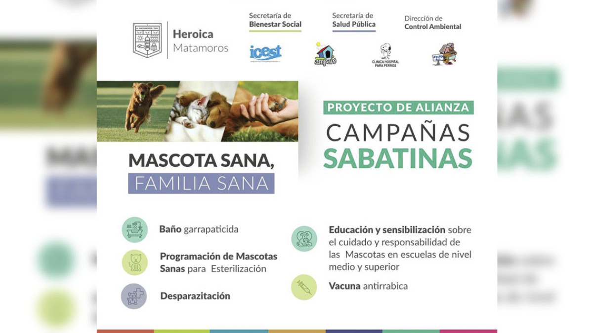 Invitan a programa “Mascota sana, familia sana”