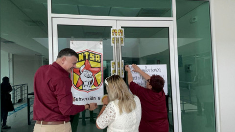 Trabajadores sindicalizados vuelven a cerrar oficinas de la Jurisdicción Sanitaria