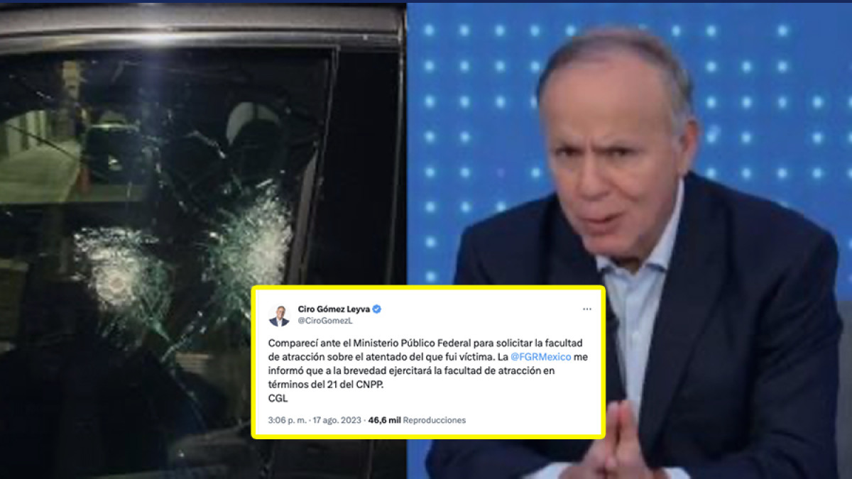 Atraerá FGR indagatoria sobre atentado a Ciro Gómez Leyva