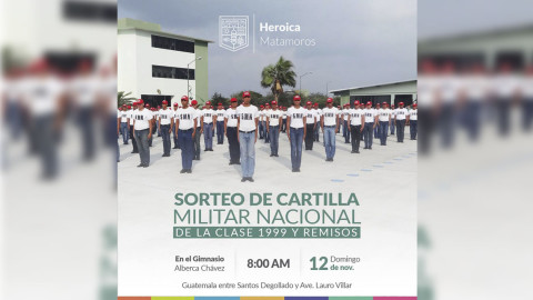 Realizarán “Sorteo de Cartilla Militar Nacional”