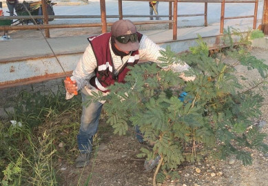 Trabaja Gobierno de Carlos Peña Ortiz en área suburbana