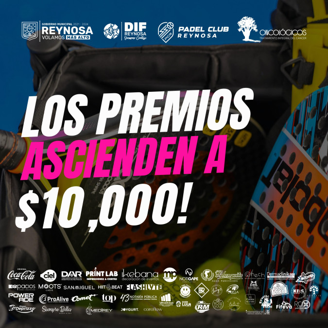 Invita DIF Reynosa a Primer Torneo de Pádel el 21 y 22 de septiembre