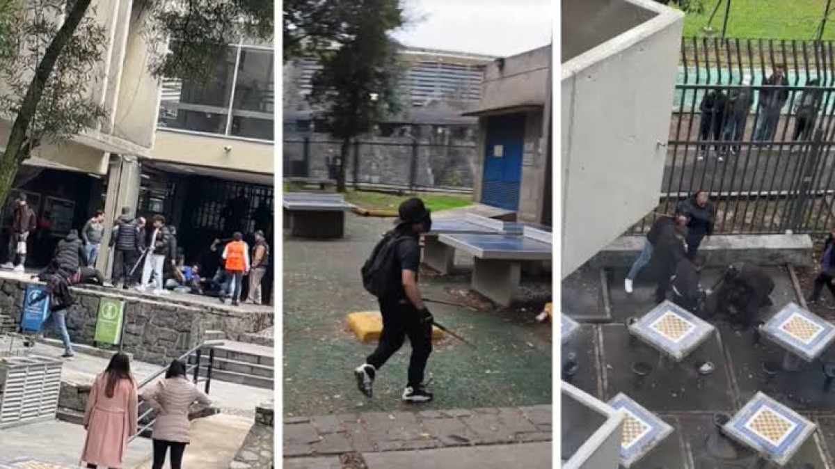 Encapuchados agreden a estudiantes de la Facultad de Contaduría y Administración de la UNAM
