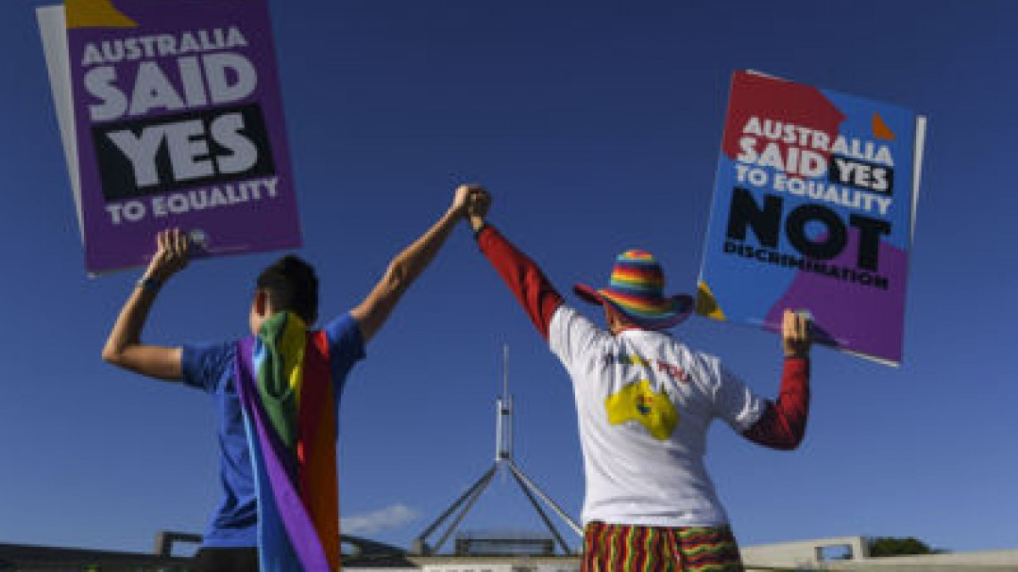 Matrimonio homosexual ya es legal en Australia