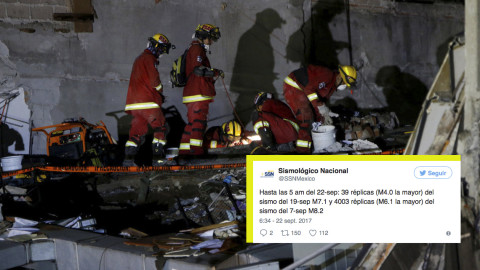 Se han registrado 39 réplicas del sismo del 19 de septiembre: SSN