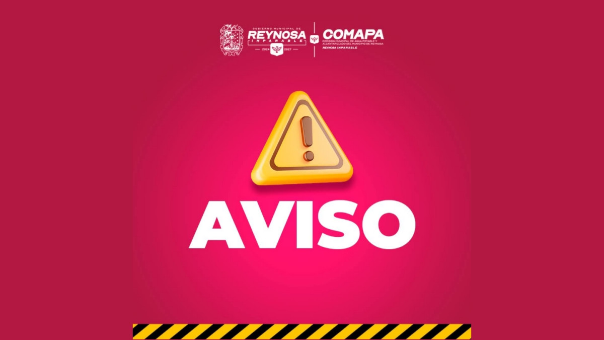 ¡Alerta! Comapa informa ajustes en el suministro de agua por bajo nivel del río Bravo