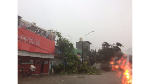 Reportan desaparecido tras lluvia intensa en Tuxtla