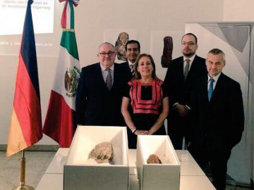 Alemania regresa a México piezas olmecas de 3 mil años