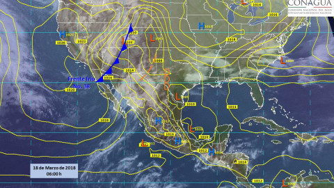 Vientos fuertes en noroeste y norte del país