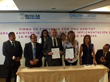 Firman convenio ONU Hábitat y Municipio para desarrollo ordenado