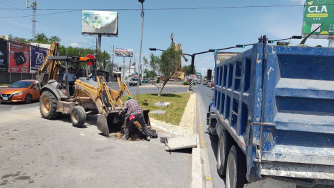 Notorio avance de rehabilitación de áreas verdes en Reynosa
