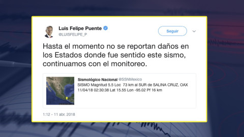 No se reportan daños tras sismo que despertó Oaxaca