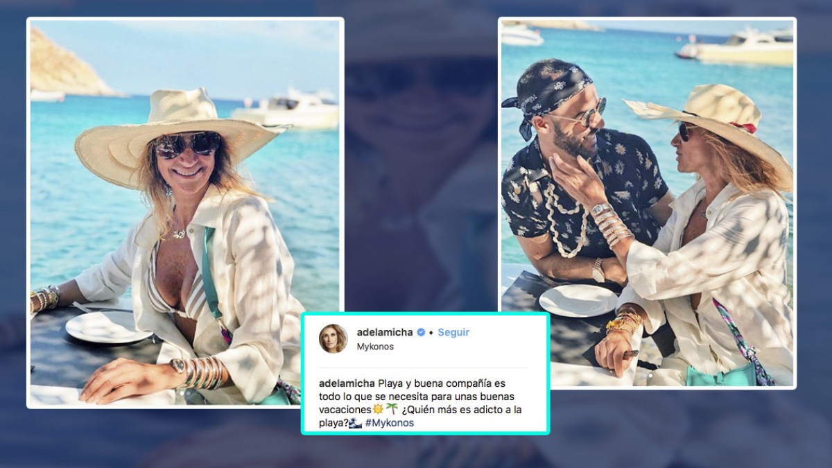 En bikini, Adela Micha presume nuevo galán