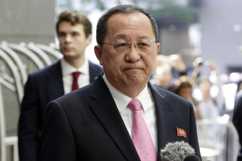 Canciller norcoreano acusa a Trump de encender "la mecha de la guerra"