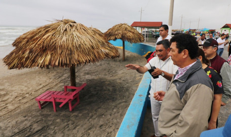 Rehabilitación de infraestructura en Playa Bagdad, estará  lista para recepción de vacacionistas: Alcalde Mario López