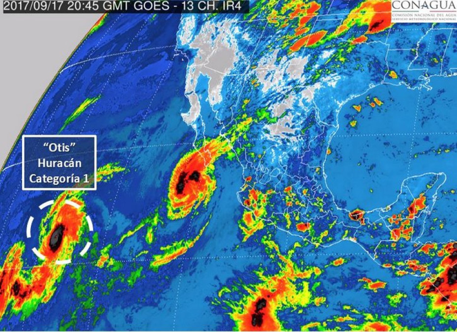 México sin peligro por huracán Otis