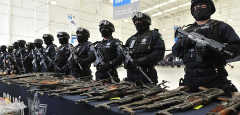 Se reportan perdidas más de mil armas de la Policía Federal
