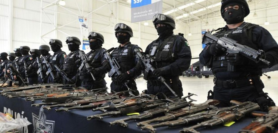 Se reportan perdidas más de mil armas de la Policía Federal