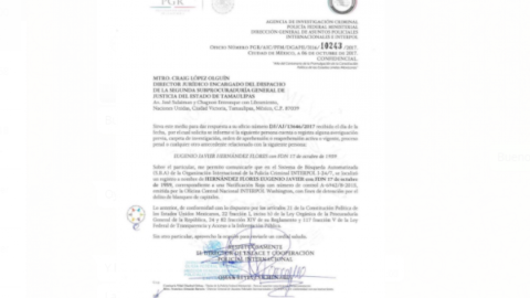 Gobierno de EU solicitó a través de Interpol la detención de Eugenio Hernández