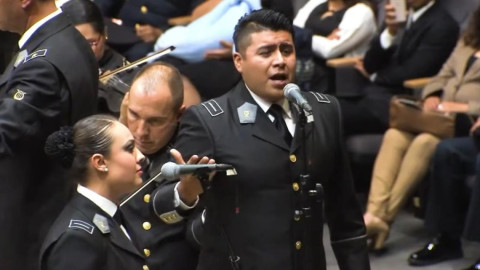 Celebran aniversario con concierto militar 