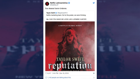 La petición especial de Taylor para el póster de su película