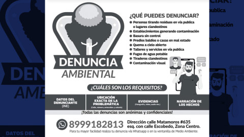 Exhortan a cuidar medio ambiente y emitir denuncias