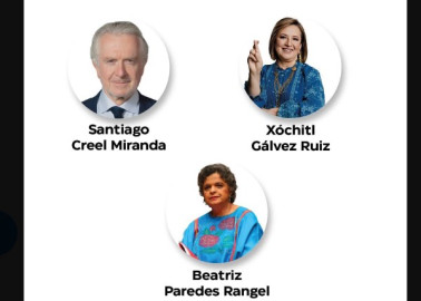 Xóchitl Gálvez, Beatriz Paredes y Santiago Creel avanzan en contienda interna del Frente