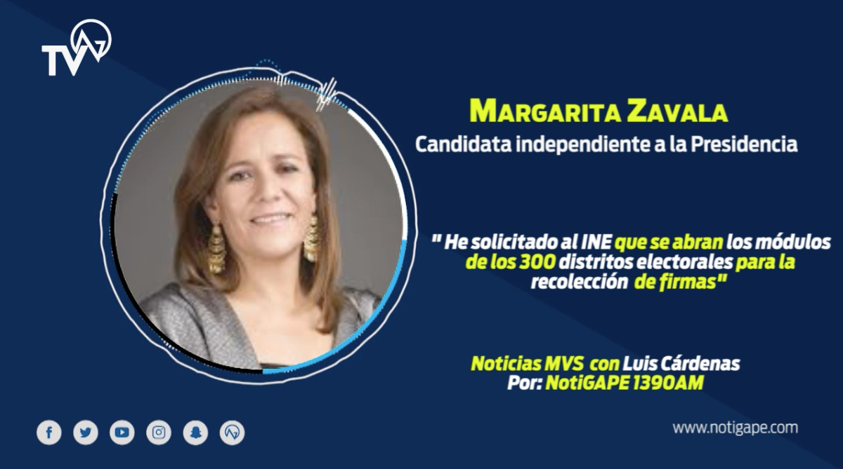 Pide Margarita Zavala que INE abra módulos en distritos