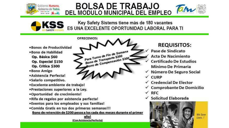 Bolsa del trabajo por parte del Módulo Municipal del Empleo