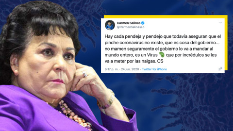 ¡Carmelita Salinas explota contra los que no creen en el coronavirus!