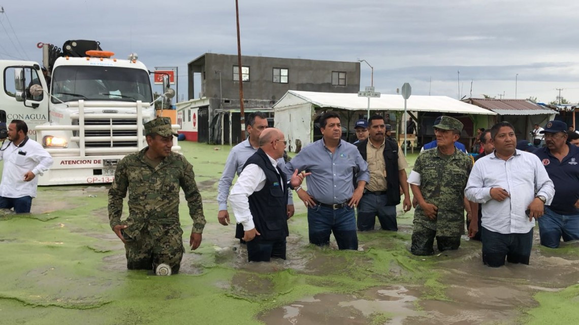 Activa Gobernador apoyos para familias damnificadas por lluvias en Reynosa