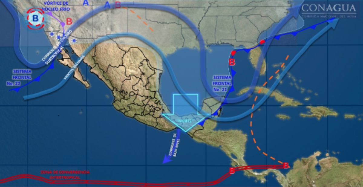 Frío intenso y fuertes vientos prevalecen en gran parte del país