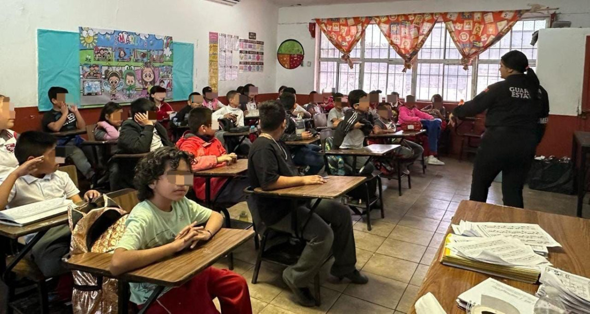 Guardia Estatal mantiene proximidad y prevención de la violencia en planteles de Reynosa