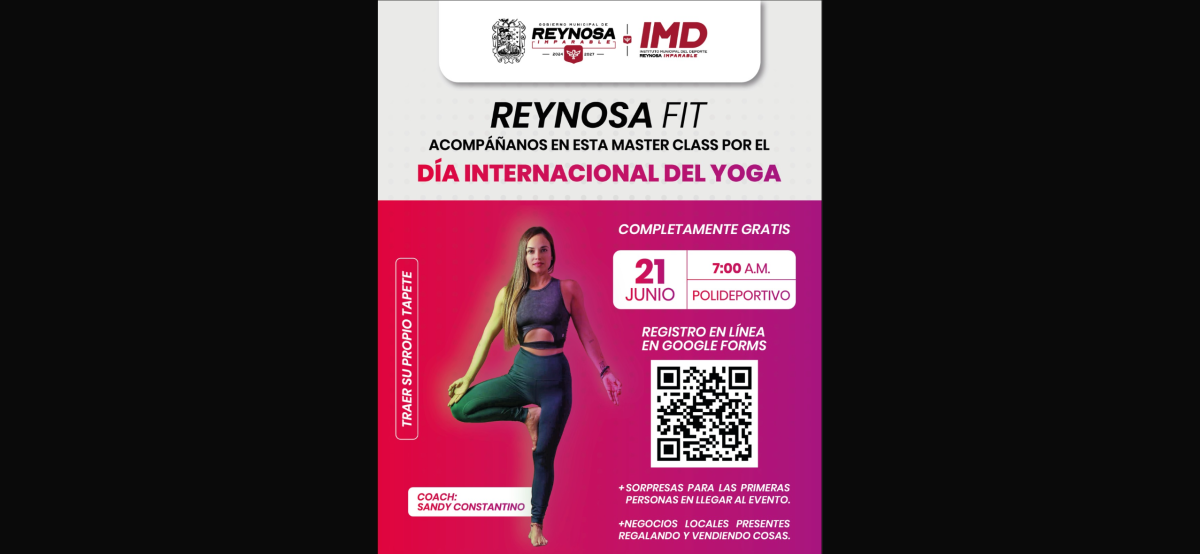 Invita Gobierno Municipal a la Master Class Reynosa Fit