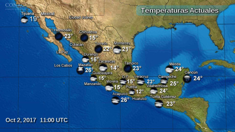 Prevalecerá potencial de lluvias en el occidente, centro y sur del país