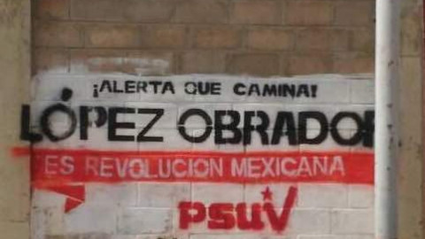 Se deslinda PSUV de pintas en apoyo a AMLO