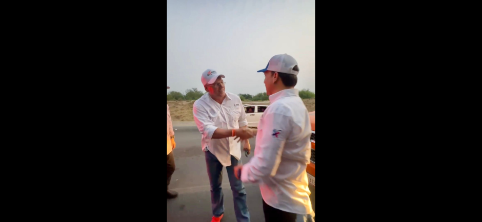 Saludo cívico entre los candidatos Luis Cantú y Rigo Ramos, es muestra de madurez política.