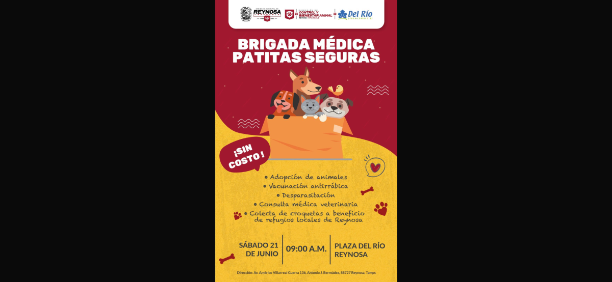 Asiste a la Brigada Patitas Seguras en Del Río plaza comercial